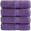 Rankšluostis Aukščiausios kokybės rankšluosčiai SOLUND, 4 vnt., violetiniai, 30x30 cm, 600 g/m²