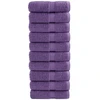 Rankšluostis Aukščiausios kokybės svečių rankšluosčiai SOLUND, 10 vnt., violetiniai, 30x50 cm, 600 g/m²