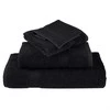 Svečių Rankšluostis SOLUND 10 vnt. Juoda 15 x 21 cm 550 gsm