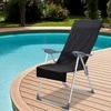 Rankšluostis Lauko Kėdžių Rankšluosčiai 2 pcs Juoda 130 x 60 cm