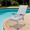 Rankšluostis Lauko Kėdžių Rankšluosčiai 2 pcs Pilka 130 x 60 cm