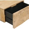 Rankų darbo naktinė spintelė Teak medžio rudas 40 x 30 x 20 cm