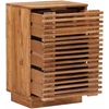 Rankų darbo naktinė spintelė Teak medžio rudas 40 x 30 x 60 cm