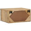 Rankų darbo naktinė spintelė Teak medžio rudas 40 x 30 x 20 cm