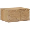 Rankų darbo naktinė spintelė Teak medžio rudas 40 x 30 x 20 cm