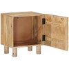 Rankų darbo naktinė spintelė Teak medžio rudas 40 x 30 x 45 cm