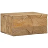 Rankų darbo naktinė spintelė Teak medžio rudas 40 x 30 x 20 cm