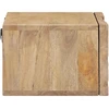 Rankų darbo naktinė spintelė Teak medžio rudas 40 x 30 x 20 cm