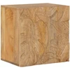 Rankų darbo naktinė spintelė Teak medžio rudas 40x30x40 cm