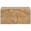 Rankų darbo naktinė spintelė Teak medžio rudas 40 x 30 x 20 cm