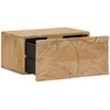 Rankų darbo naktinė spintelė Teak medžio rudas 40 x 30 x 20 cm