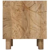 Rankų darbo naktinė spintelė Teak medžio rudas 40 x 30 x 45 cm