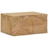 Rankų darbo naktinė spintelė Teak medžio rudas 40 x 30 x 20 cm