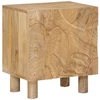 Rankų darbo naktinė spintelė Teak medžio rudas 40 x 30 x 45 cm