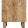 Rankų darbo naktinė spintelė Teak medžio rudas 40 x 30 x 45 cm