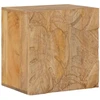 Rankų darbo naktinė spintelė Teak medžio rudas 40x30x40 cm