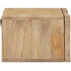 Rankų darbo naktinė spintelė Teak medžio rudas 40 x 30 x 20 cm
