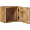 Rankų darbo naktinė spintelė Teak medžio rudas 40x30x40 cm
