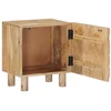Rankų darbo naktinė spintelė Teak medžio rudas 40 x 30 x 45 cm