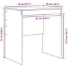 Stalas Balta 70 x 50 x 76 cm