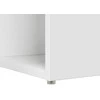 Stalas su lentyna Balta 108 x 55 x 103.5 cm Apdirbta mediena