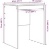 Stalas Balta 60 x 50 x 76 cm