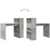 Stalas Betono pilka 108 x 55 x 103.5 cm Apdirbta mediena