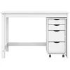 Rašomasis stalas ir riedantis kabinetas MOSS 2 pcs Balta
