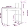Stalas Juodas ąžuolas Apdirbta mediena 108 x 55 x 103.5 cm
