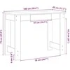 Rašomasis stalas, medienos, 100x45x75cm, apdirbta mediena