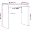 Stalas Pilkas Sonoma 80 x 40 x 76 cm