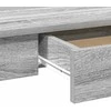 Rašomasis stalas, pilkas ąžuolo, 100x45x75cm, apdirbta mediena