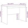 Stalas Pilkas Sonoma 100 x 50 x 76 cm