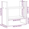 Darbo stalo organizatorius Juodas ąžuolas 50 x 15,5 x 35,5 cm