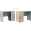 Stalas Betono pilka 102 x 50 x 75 cm Apdirbta mediena