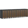 Rato konteinerių laikymas 3 konteineriams 340 x 77.5 x 115.5 cm