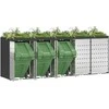 Rato konteinerių laikymas 3 konteineriams 340 x 77.5 x 115.5 cm