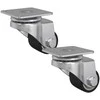 Ratukas 2 vnt. Sidabro 44,1 x 44,1 x 1,95 mm Nailonas
