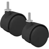 Ratukas 2 vnt. Juodas ir sidabrinis 40,1 x 40,1 x 37,8 mm