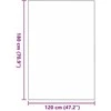 Durų kilimėlis Raudona ir Juoda 120 x 180 cm 100% poliamidas