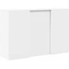 Registratūra, baltos spalvos, 155x50x103,5 cm, apdirbta mediena