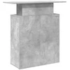 Registratūra, betono pilkas, 100x40x104 cm, apdirbta mediena