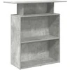 Registratūra, betono pilkas, 100x40x104 cm, apdirbta mediena