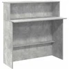 Registratūra, betono pilkas, 100x50x103,5 cm, apdirbta mediena