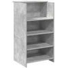 Registratūra, betono pilkas, 155x50x103,5 cm, apdirbta mediena