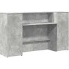 Registratūra, betono pilkas, 180x50x103,5 cm, apdirbta mediena