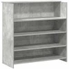 Registratūra, betono pilkas, 200x50x103,5 cm, apdirbta mediena