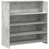 Registratūra, betono pilkas, 200x50x103,5 cm, apdirbta mediena