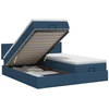 Reguliuojama lova su čiužiniu 2 vnt. Mėlyna Audinys