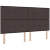 Reguliuojama lova su čiužiniu 2 vnt. Tamsiai rudas Audinys
